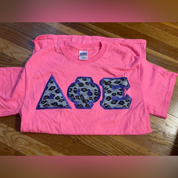 Delta Phi Epsilon T-Shirt Letters, size Small - Picture 1 of 3